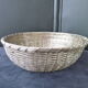 Breadbasket, banette in braided silver metal threads 23 cm