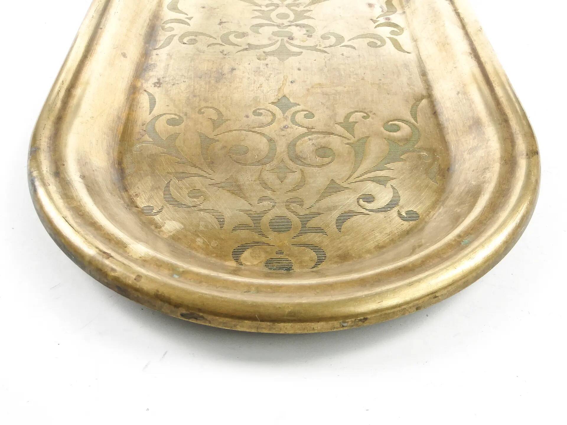 Eclectic samovar tray, brass, Poland, 19th century