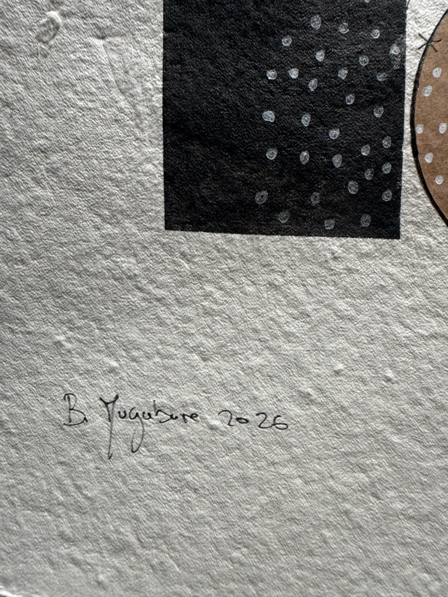 Œuvre originale "Résonance" – Technique mixte sur papier