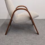 Pair of Bow Wood armchairs by Steiner from the 50s/60s