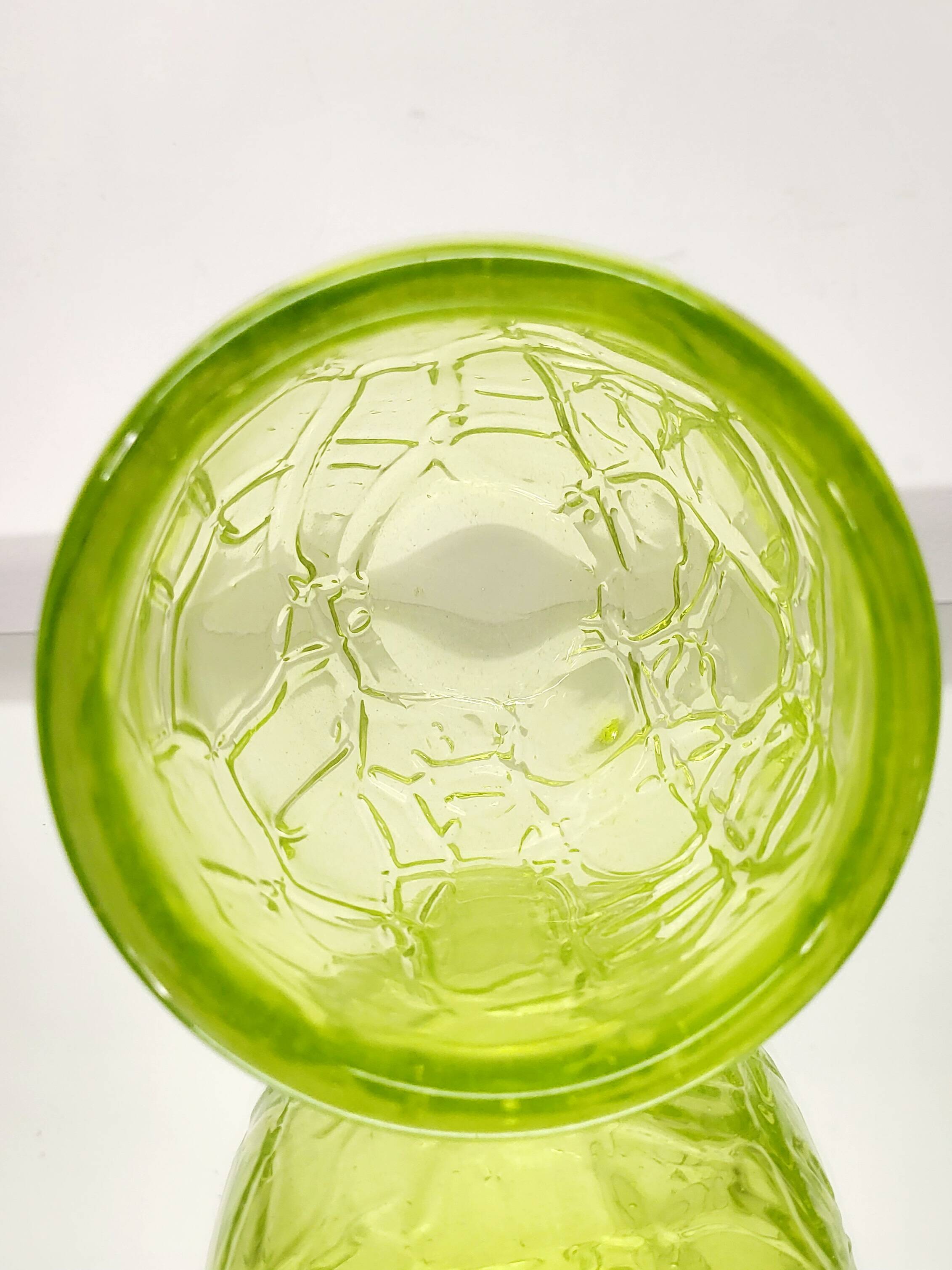 Vase Val saint lambert Studio Cristal, décor en relief