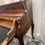 Petit bureau secrétaire Napoléon III en acajou, 19ème siècle