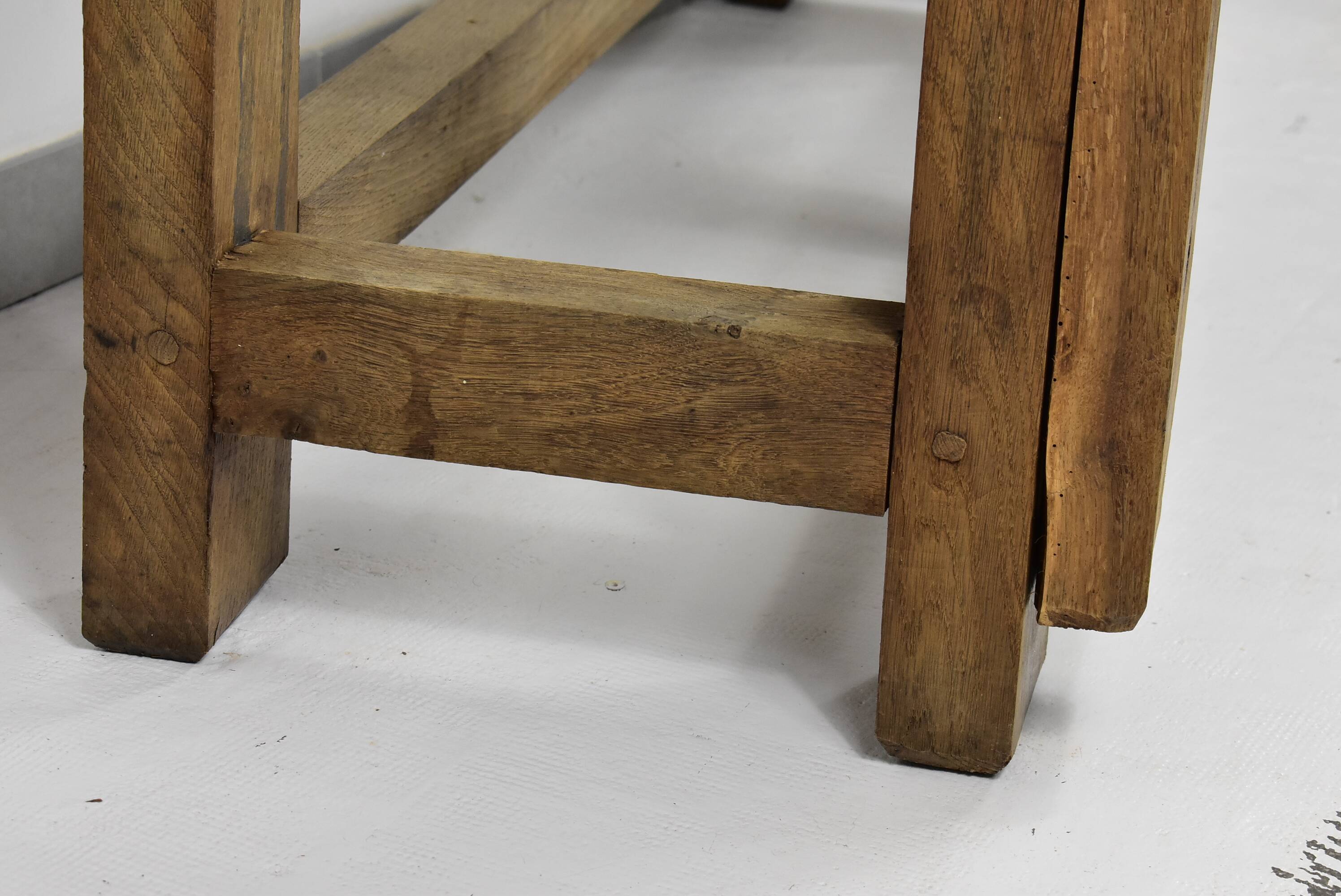 Former oak carpenter's workbench