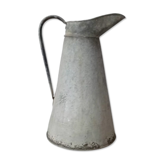 Antique zinc water pitcher