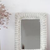 Vintage rattan mirror