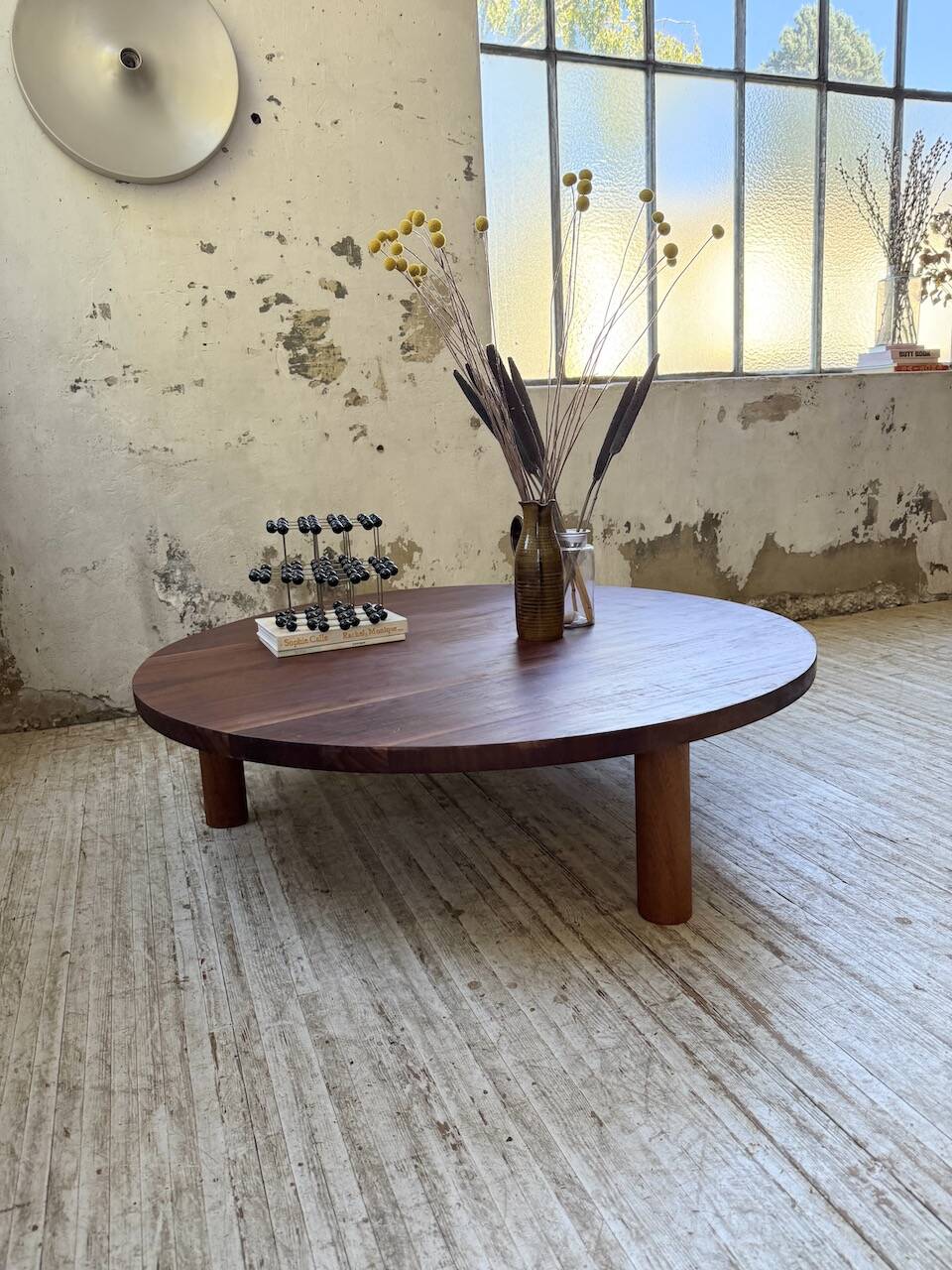50s round tripod coffee table
