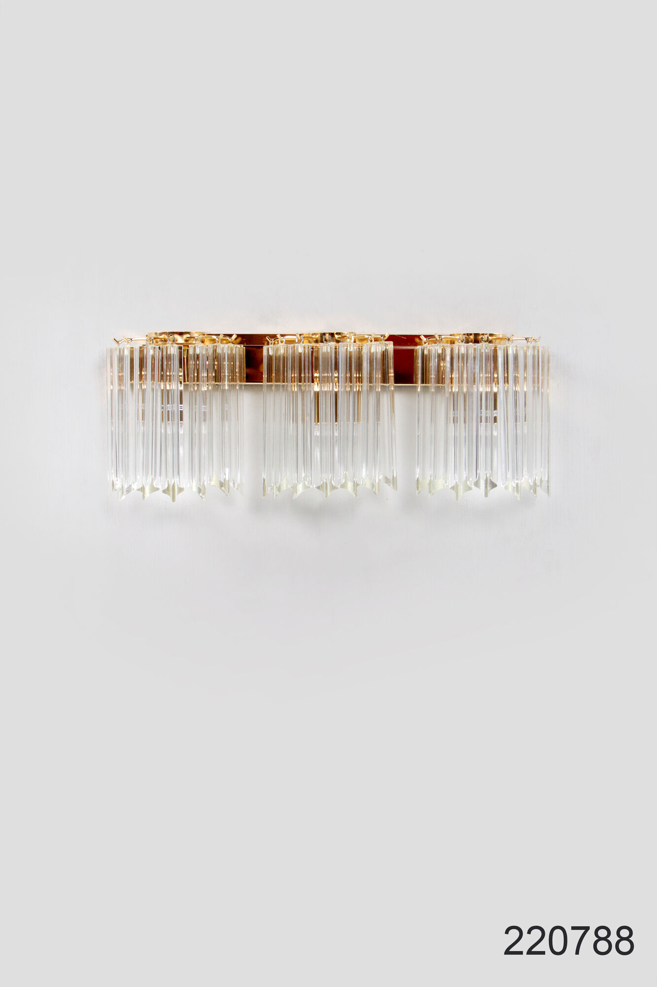 Murano glass Italian wall lamp design by Venini, 1970 Italy
