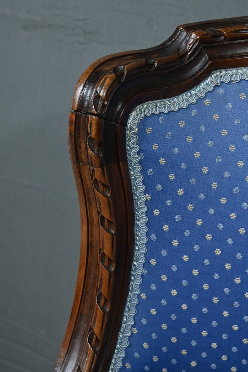 Louis XVI Style Beech Swivel Harpist Chair – Early 20th Century