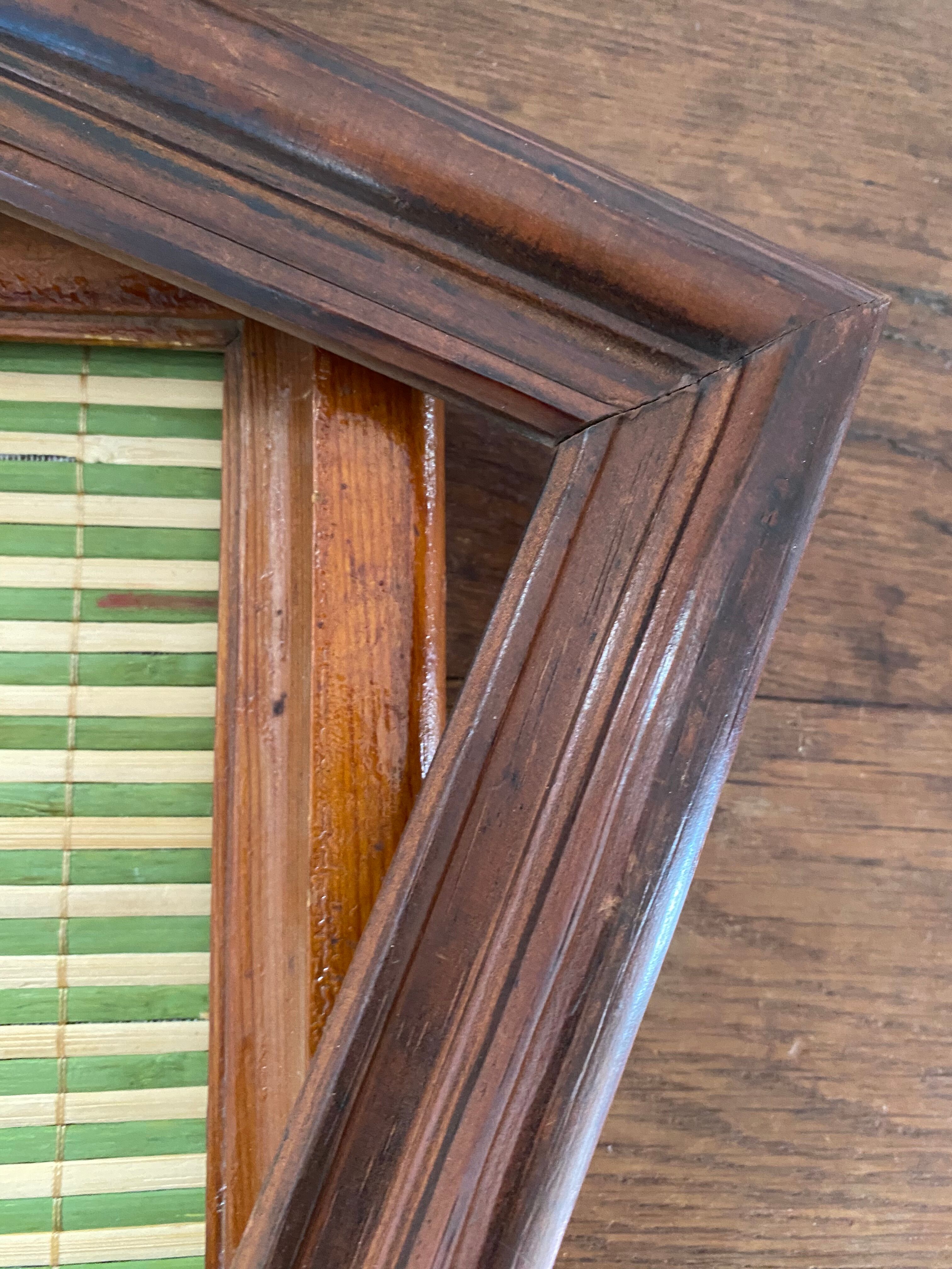 Lot 4 old wooden frames.