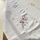 Embroidered tablecloth and 12 vintage napkins