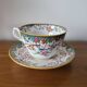Large Tea or Chocolate Cup in Porcelain VPF Minton Decor
