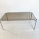 Glass and metal table from the 60s