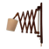 Scandinavian wooden scissor acordion wall lamp