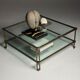 Table basse en verre vintage