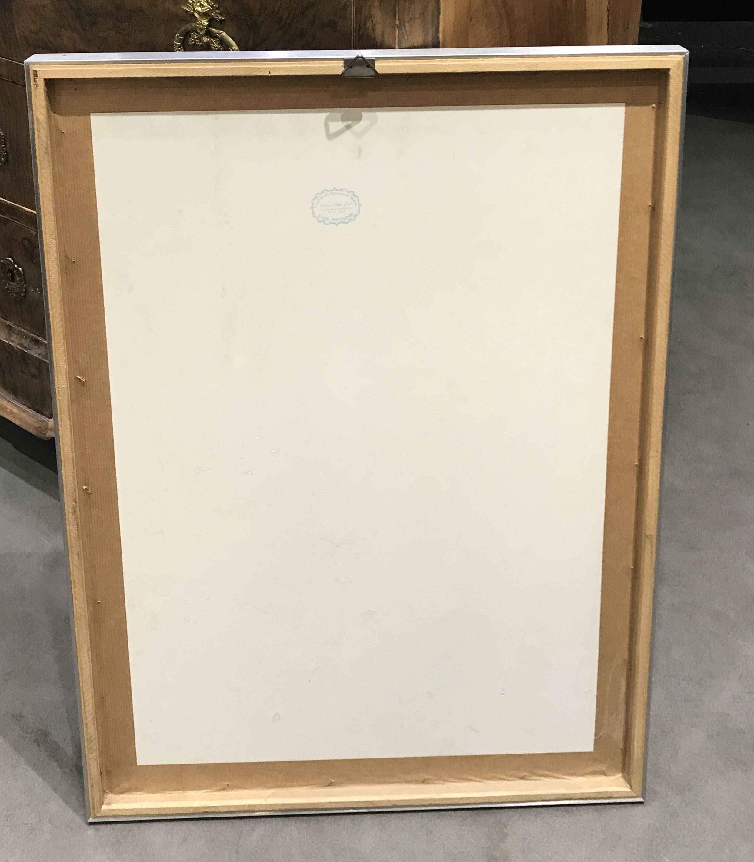 Framed drawing rue de Sarreguemines numbered Peter Musslé