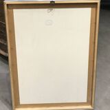 Framed drawing rue de Sarreguemines numbered Peter Musslé