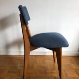 Pair of vintage blue chairs 1950