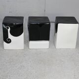 "Elephant" stools, Vincent Darré for Monoprix, 2021. Set of 3.