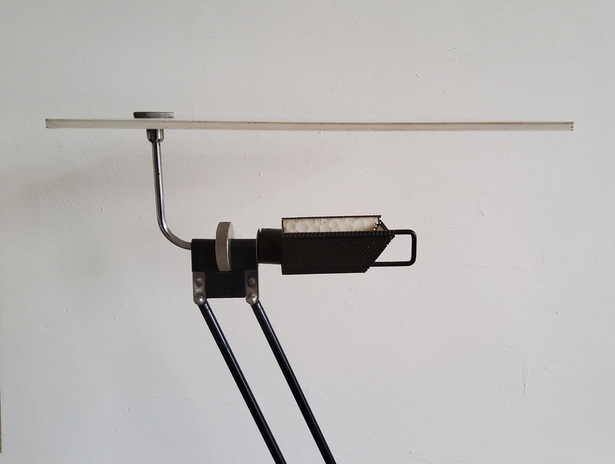 Pair of vintage w&o model lamps by Ketoff for aluminor, 1980s