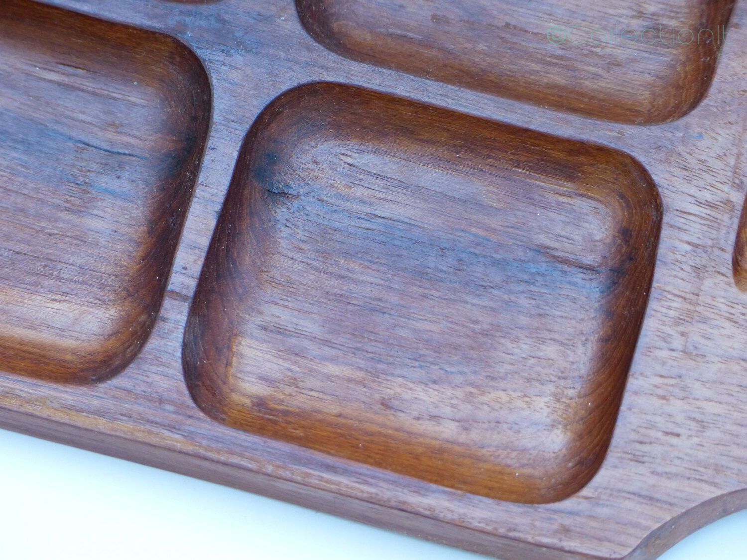 Scandinavian vintage aperitif teak platter