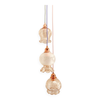 Pastel waterfall pendant light