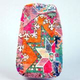 Moroccan Berber Maxi Pouf in wool – Handmade – Unique piece