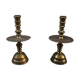 Pair of bronze candlesticks