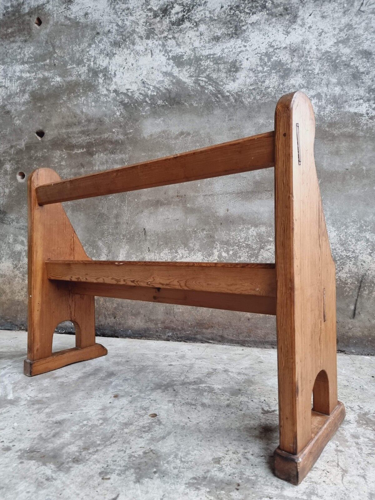 Antique wooden bench church bench hall bench 120 cm