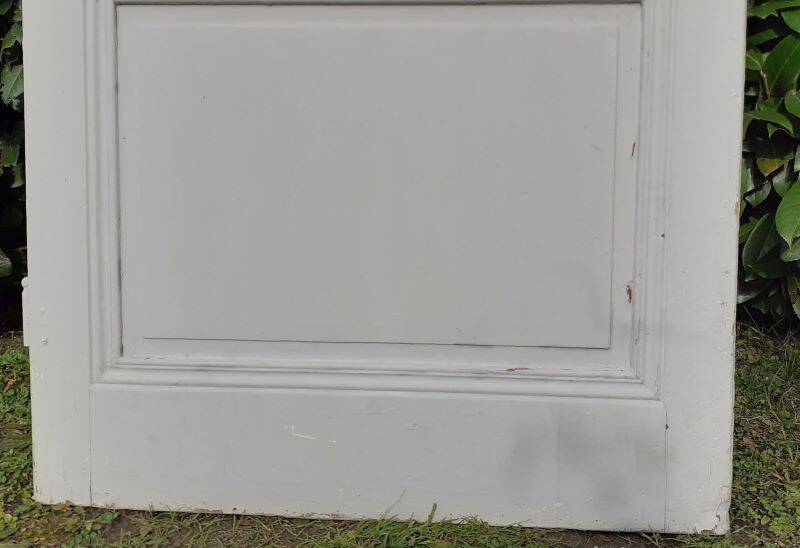 Communication door h221xL90cm old paneled, molded, interior