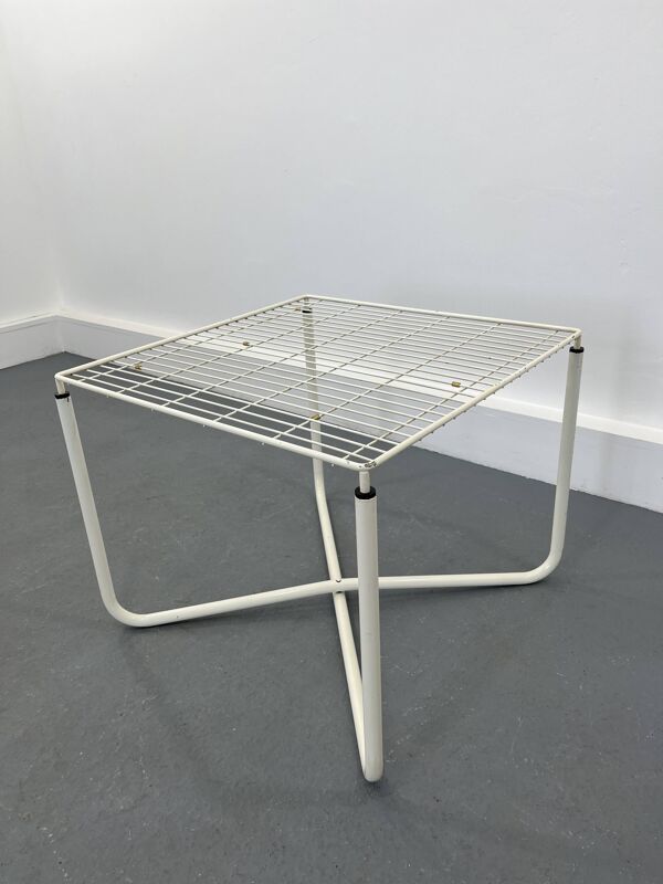 Table basse postmodern white Jarpen Table par Niels Gammelgaard pour Ikea, 1983