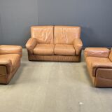 Vintage sofa set by Durlet, 1980s