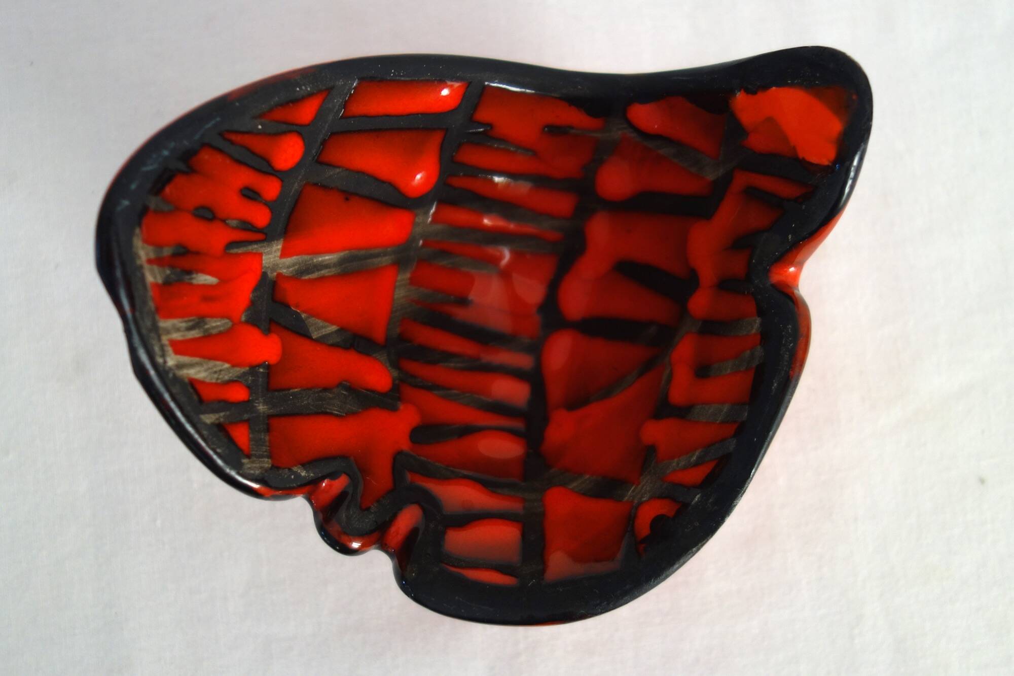 Roger Capron ceramic empty pocket, Vallauris circa 1955