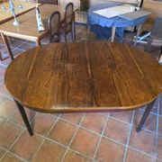 Table scandinave extensible en palissandre des années 60