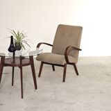 Pair of grey mottled armchairs by Jaroslav Smidek for TON Bystrice