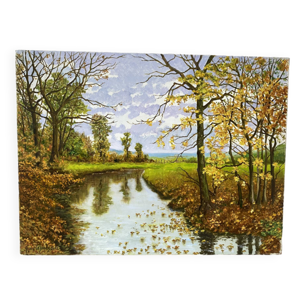 Paysage automnal signé de 2012