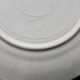 Onnaing ironstone dessert plate "Fleurs Jetées" brown