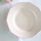 Flat plates in pink ceramic, art deco, 1930, st Amand