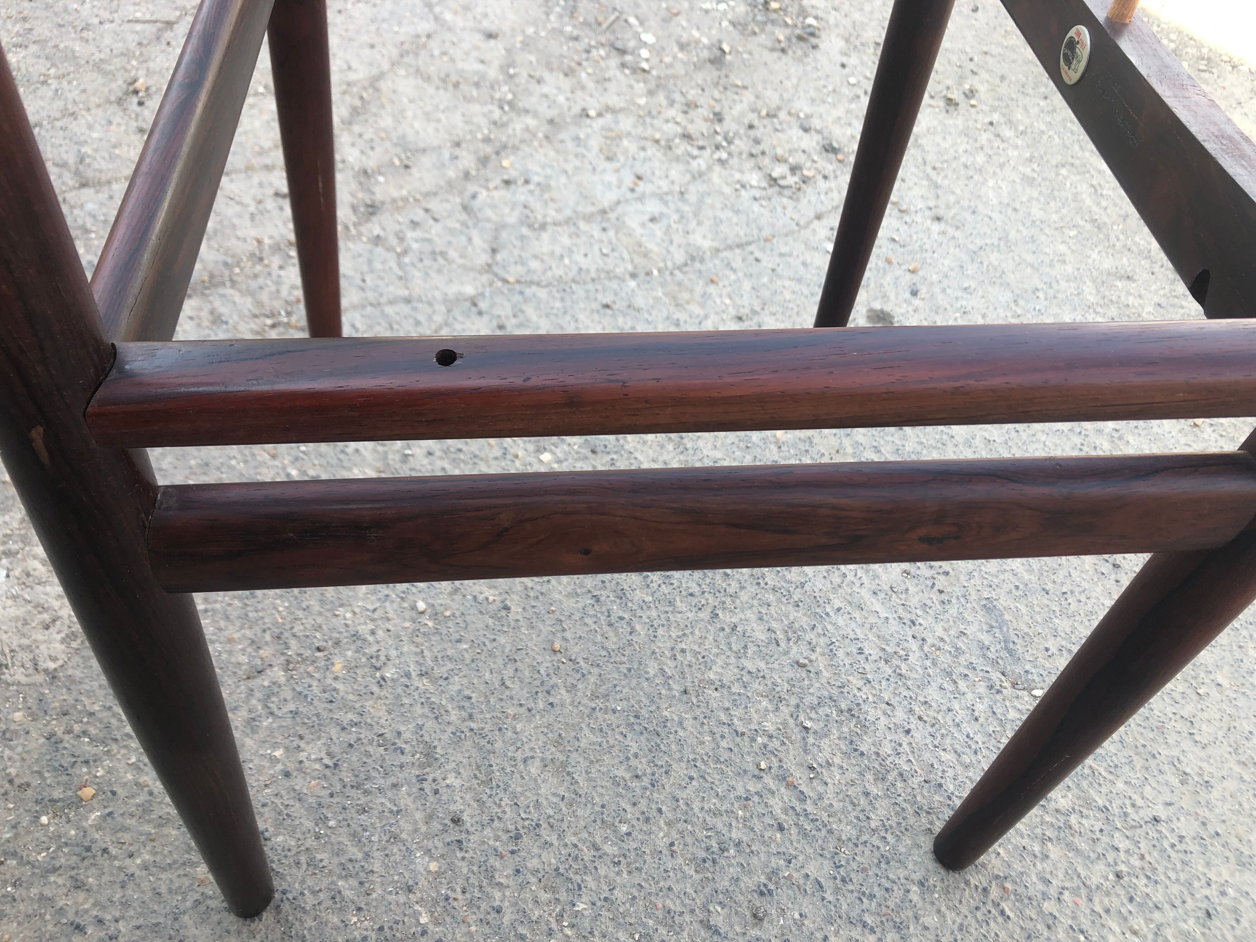 Rosewood chairs Erling Torvits by Søro Stolefabrik Scandinavian