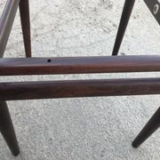 Chaises palissandre Erling Torvits par Søro Stolefabrik scandinave