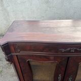 Napoleon III style mahogany display cabinet