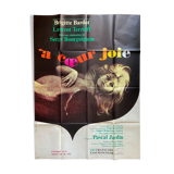 Poster "A coeur joie" Serge Bourguignon, Brigitte Bardot 120x160