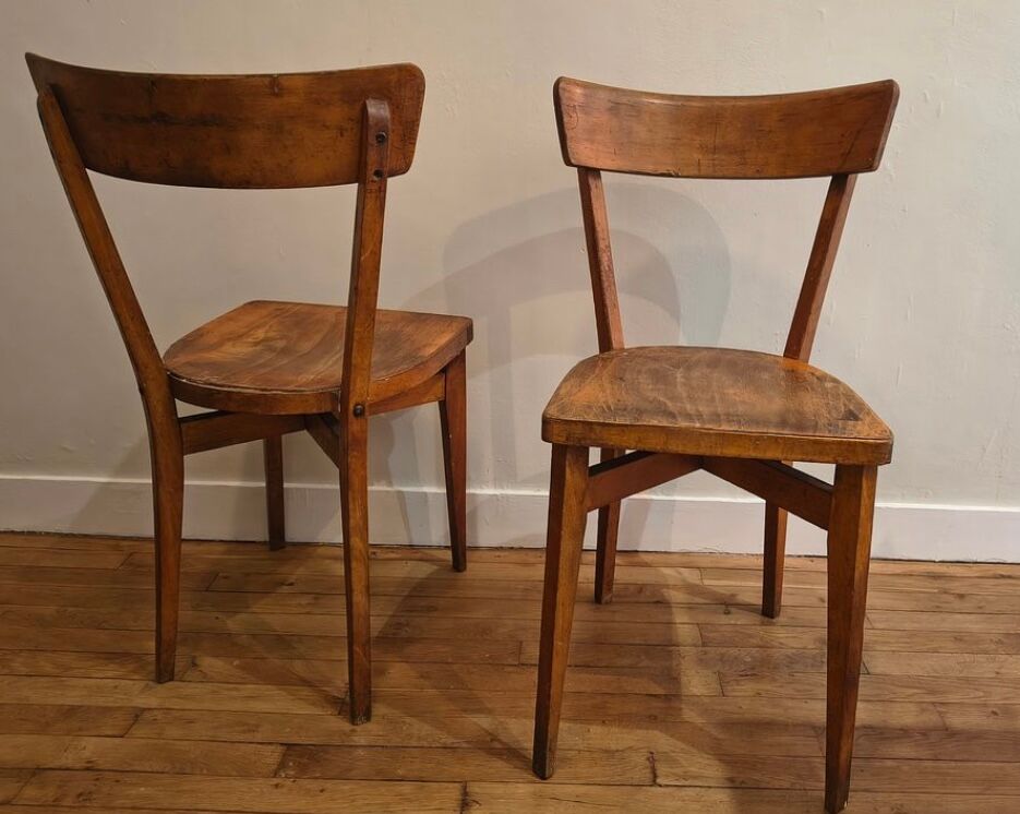 Retro wooden chairs
