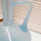 Sky blue opaline vase
