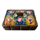 Modernist wood and enamel vanity box by J. Capo Esmaltes, 1970, Spain