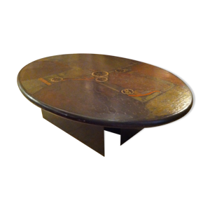Table en marqueterie de pierres