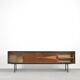 Dutch walnut sideboard with metal legs, 1960s