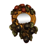 Mirror flat fruit plums rococo style