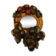 Mirror flat fruit plums rococo style