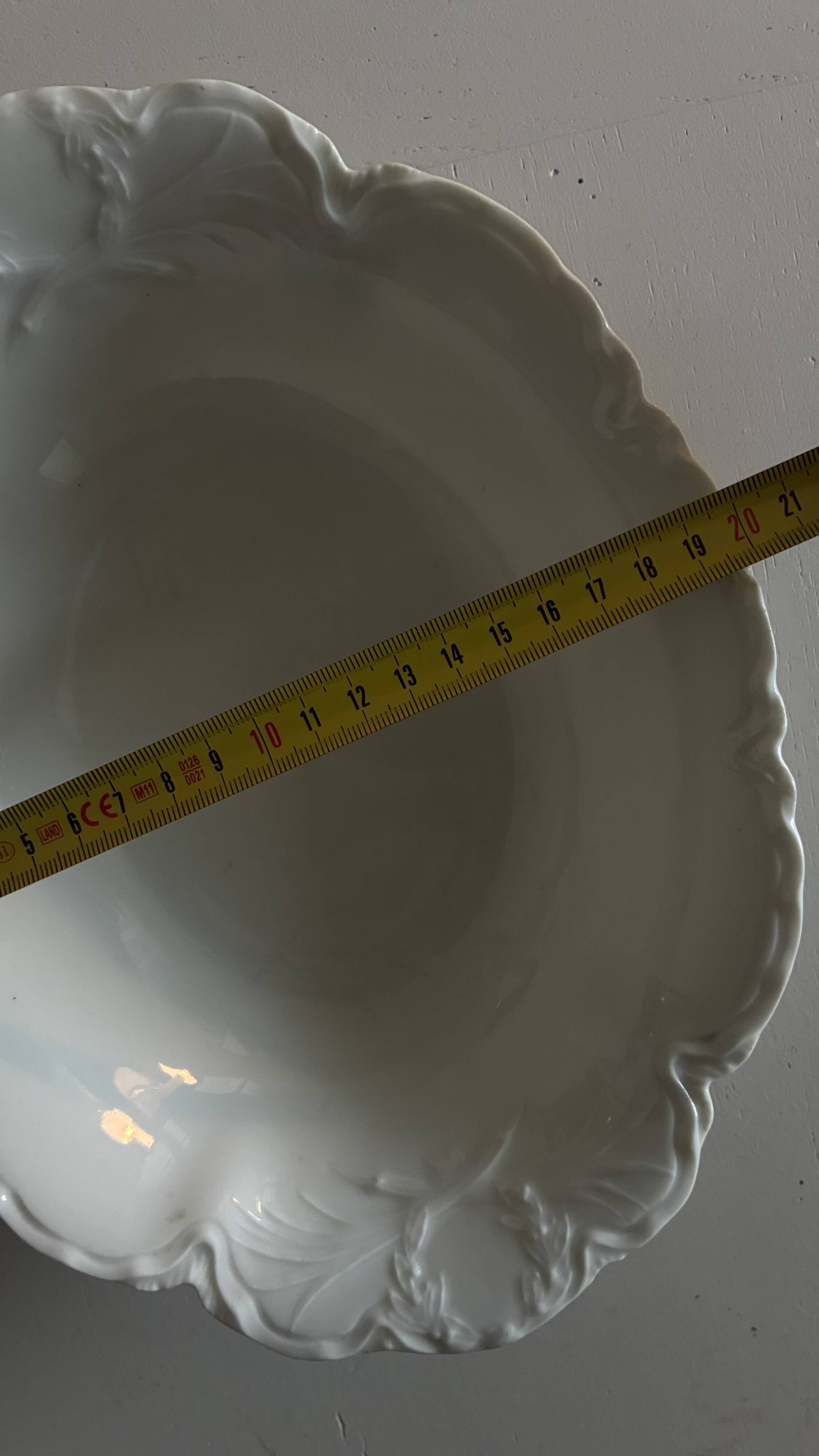 White porcelain fruit bowl