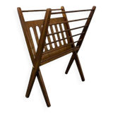 Scandinavian folding magazine door wood 60s